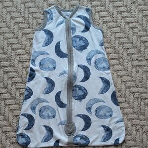 Burt's Bees Baby Watercolor Moon Sleep Sack - Navy and White
